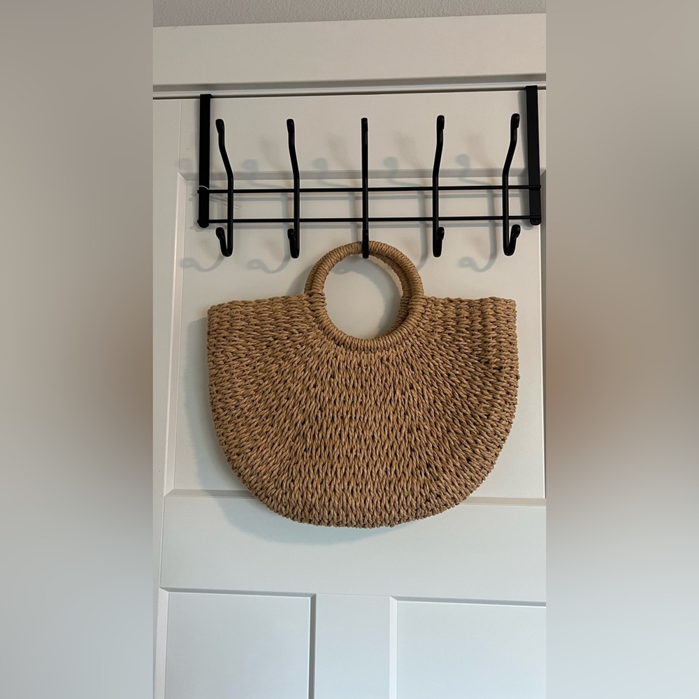 Chic Tan Woven Handbag